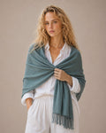 A27 Solid Crinkle Fringe Scarf - MiMi Wholesale