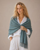 A27 Solid Crinkle Fringe Scarf - MiMi Wholesale