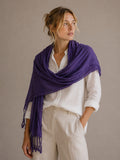 A27 Solid Crinkle Fringe Scarf - MiMi Wholesale