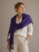 A27 Solid Crinkle Fringe Scarf - MiMi Wholesale
