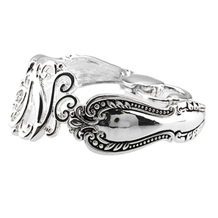 AB8123H - NAS Initial "N" Spoon Magnetic Bracelet - MiMi Wholesale