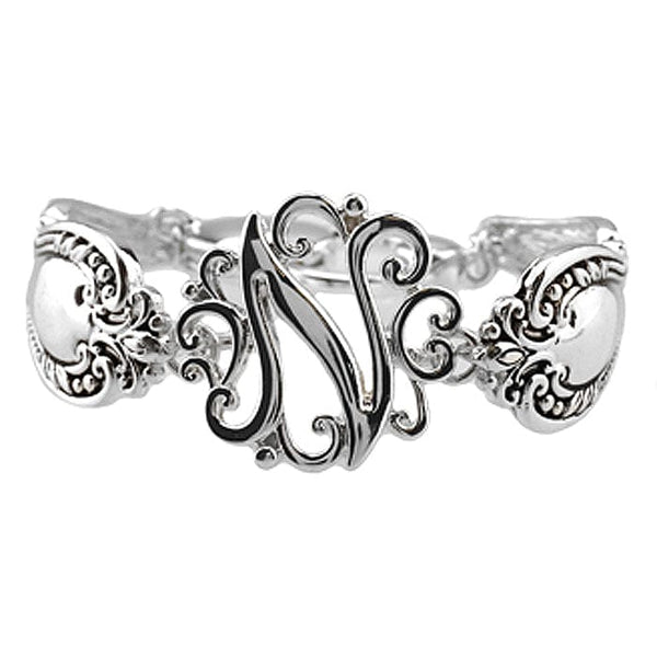 AB8123H - NAS Initial "N" Spoon Magnetic Bracelet - MiMi Wholesale