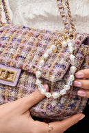 AC61031 Jasmin Beaded Bag Charm - MiMi Wholesale