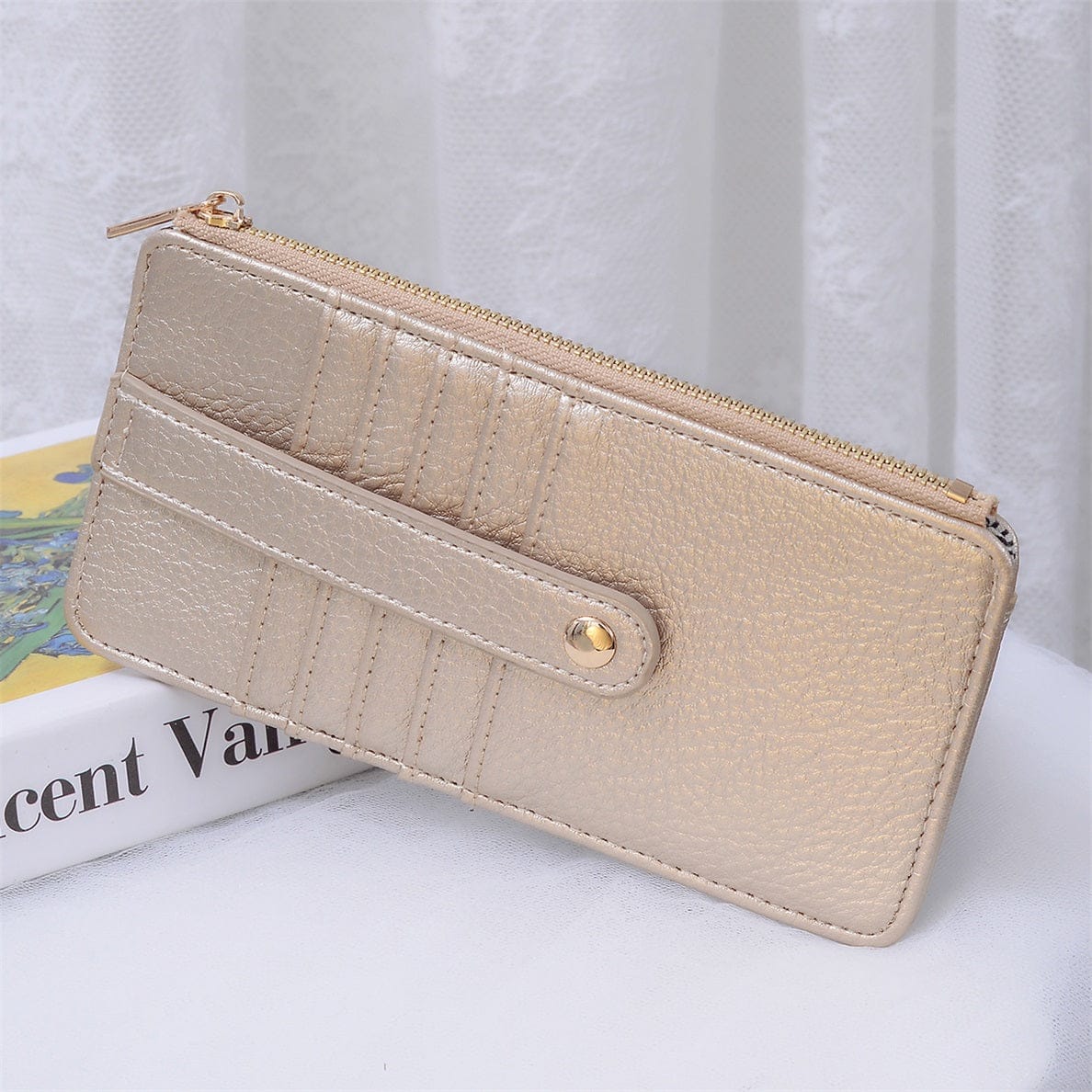 AD004 Saige Slim Cardholder Wallet - MiMi Wholesale