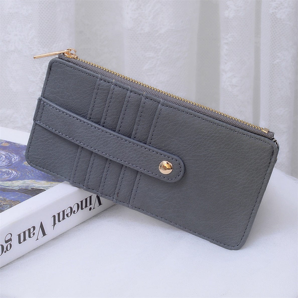 AD004 Saige Slim Cardholder Wallet - MiMi Wholesale