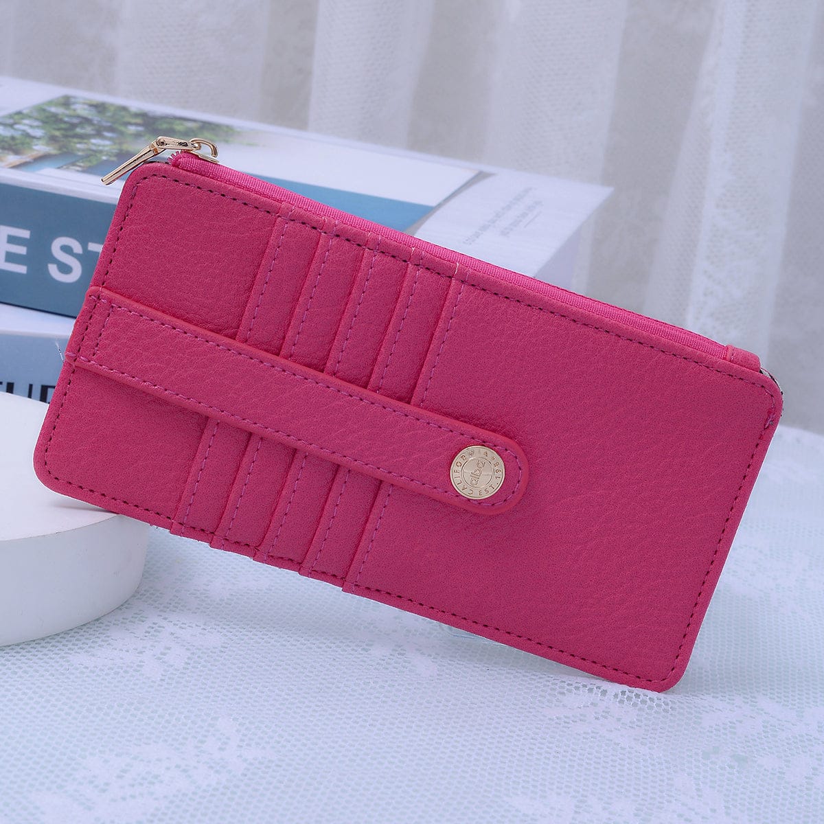 AD004 Saige Slim Cardholder Wallet - MiMi Wholesale
