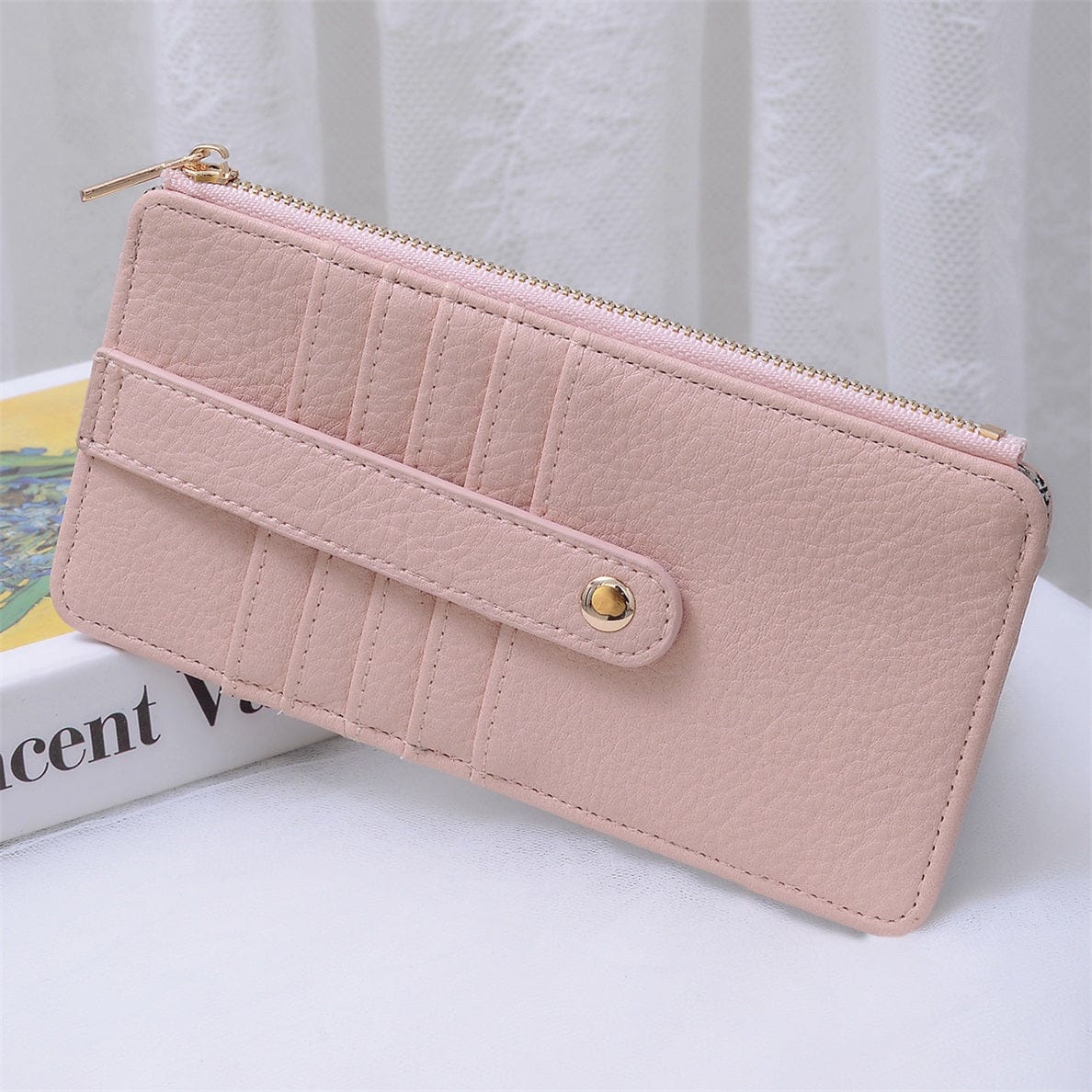 AD004 Saige Slim Cardholder Wallet - MiMi Wholesale