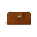 AD041 Turn Lock Crossbody Wallet - MiMi Wholesale