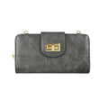 AD041 Turn Lock Crossbody Wallet - MiMi Wholesale