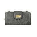 AD041 Turn Lock Crossbody Wallet - MiMi Wholesale