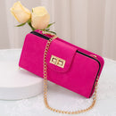 AD041 Turn Lock Crossbody Wallet - MiMi Wholesale