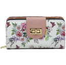 AD041 Turn Lock Crossbody Wallet - MiMi Wholesale