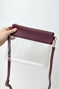 AD200T Game Day Clear Crossbody Bag/Clutch - MiMi Wholesale