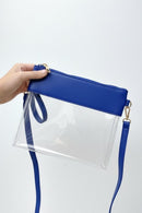 AD200T Game Day Clear Crossbody Bag/Clutch - MiMi Wholesale