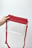 AD200T Game Day Clear Crossbody Bag/Clutch - MiMi Wholesale