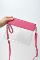 AD200T Game Day Clear Crossbody Bag/Clutch - MiMi Wholesale