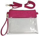 AD200T Game Day Clear Crossbody Bag/Clutch - MiMi Wholesale