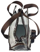 AD202T Clear Cow Print Boxy Satchel Tote Bag - MiMi Wholesale