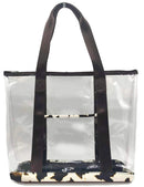 AD203T Cow Print Clear Tote Bag - MiMi Wholesale