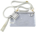 AD205T See Through Clear Cuff Handle Tassel Wrislet Clutch - MiMi Wholesale