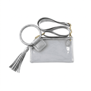 AD205T See Through Clear Cuff Handle Tassel Wristlet Crossbody - MiMi Wholesale