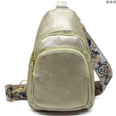 AD768 Zara Zipper Sling Bag With Boho Strap - MiMi Wholesale