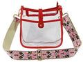 AD770T Jeanette Clear Crossbody Bag With Guitar Strap - MiMi Wholesale
