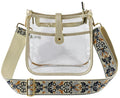 AD770T Jeanette Clear Crossbody Bag With Guitar Strap - MiMi Wholesale