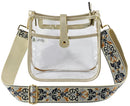 AD770T Jeanette Clear Crossbody Bag With Guitar Strap - MiMi Wholesale