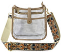 AD770T Jeanette Clear Crossbody Bag With Guitar Strap - MiMi Wholesale