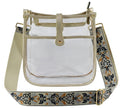 AD771T Amarah Clear Crossbody Bag With Guitar Strap - MiMi Wholesale