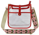 AD771T Amarah Clear Crossbody Bag With Guitar Strap - MiMi Wholesale