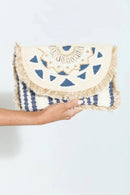 AIN289 Shells&Beads - Work Fringe over Clutch - MiMi Wholesale