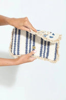 AIN289 Shells&Beads - Work Fringe over Clutch - MiMi Wholesale