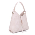 AS20598 Clasp With Tassel Accent Hobo Bag - MiMi Wholesale