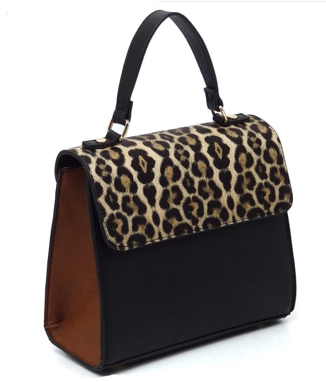 AS2770 Colorblock Top Handle Satchel/Crossbody Bag - MiMi Wholesale