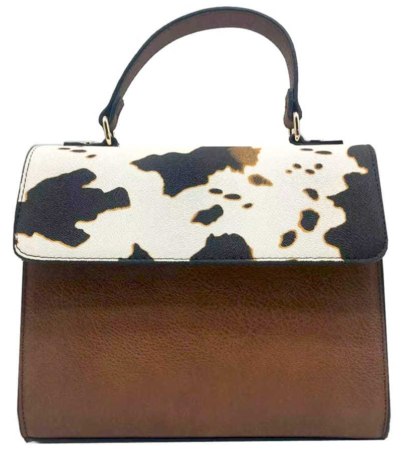 AS2770 Colorblock Top Handle Satchel/Crossbody Bag - MiMi Wholesale