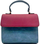 AS2770 Colorblock Top Handle Satchel/Crossbody Bag - MiMi Wholesale