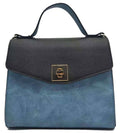 AS2771 Colorblock Twist Lock Flap Satchel/Crossbody Bag - MiMi Wholesale