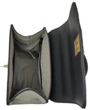 AS2771 Colorblock Twist Lock Flap Satchel/Crossbody Bag - MiMi Wholesale