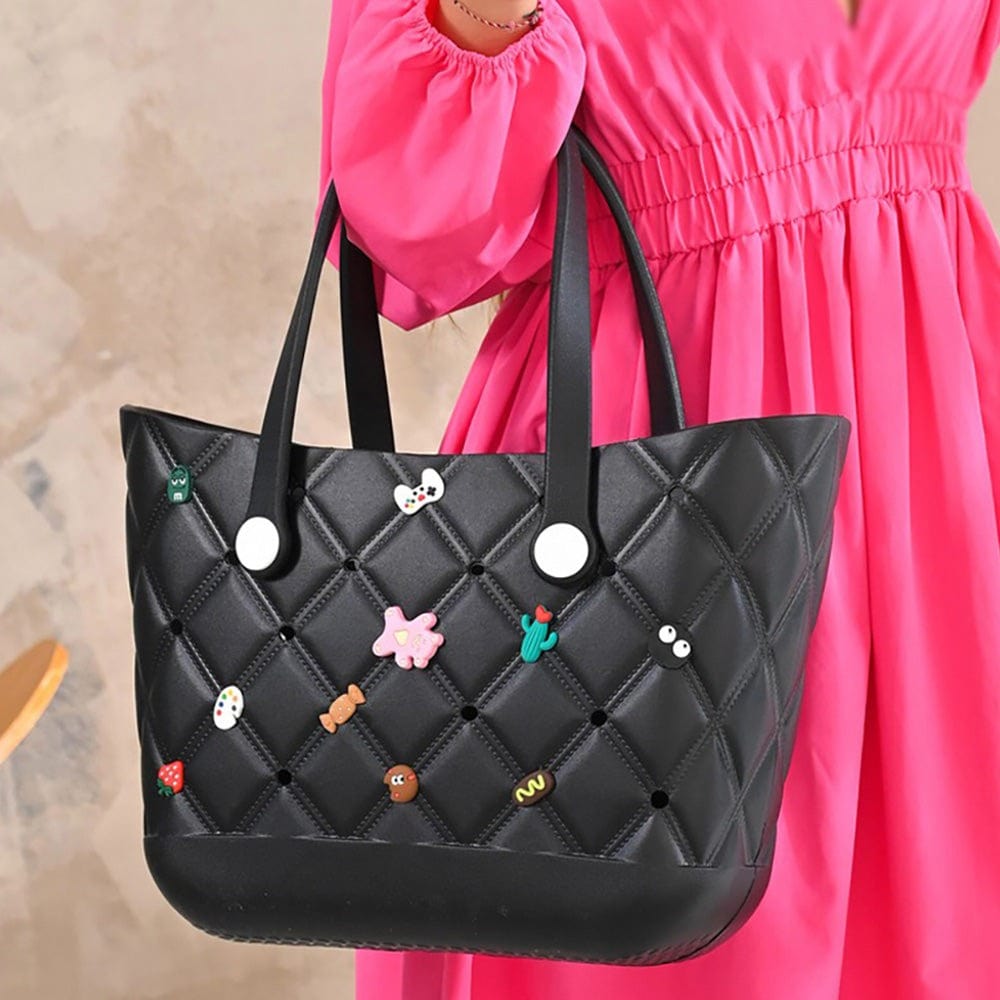B1121 Silicone Charm Tote Bag - MiMi Wholesale