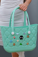 B1121 Silicone Charm Tote Bag - MiMi Wholesale