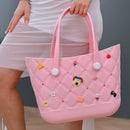 B1121 Silicone Charm Tote Bag - MiMi Wholesale