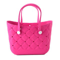B1121 Silicone Charm Tote Bag - MiMi Wholesale