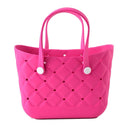 B1121 Silicone Charm Tote Bag - MiMi Wholesale