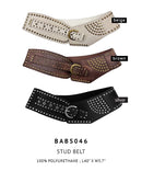 BABS046 Billie Stud Belt - MiMi Wholesale