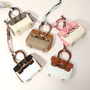 BAK510003 Two Tone Mini Bag Charm - MiMi Wholesale