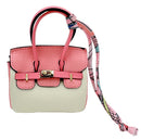 BAK510003 Two Tone Mini Bag Charm - MiMi Wholesale