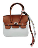 BAK510003 Two Tone Mini Bag Charm - MiMi Wholesale