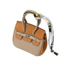 BAK510003 Two Tone Mini Bag Charm - MiMi Wholesale